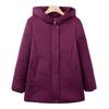 Middle Elderly Women's Hooded Mom Warm Padded Jacket Grandma Winter Padded Jacket Elderly Padded Jacket Thickened Jacket Top