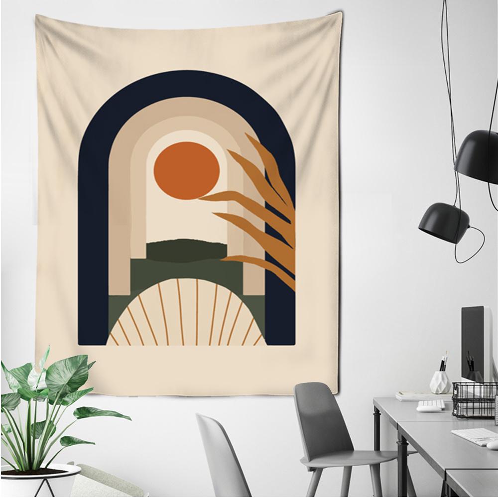 

Японский гобелен с природными пейзажами, горный настенный гобелен, гобелен в стиле хиппи 100X75CM