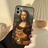 Leonardo da Vinci Mona Lisa Art Phone Case For iPhone 15 14 13 12 11 16 17 Pro Max 13 mini 15 16 Plus 16e 17 Air Cover Funda