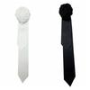 BEPAN Simple Fabric Rose Flower Bowtie Solid Color Collar Cravat Collar Flower Brooch British Style Gentleman's Bow Tie Men