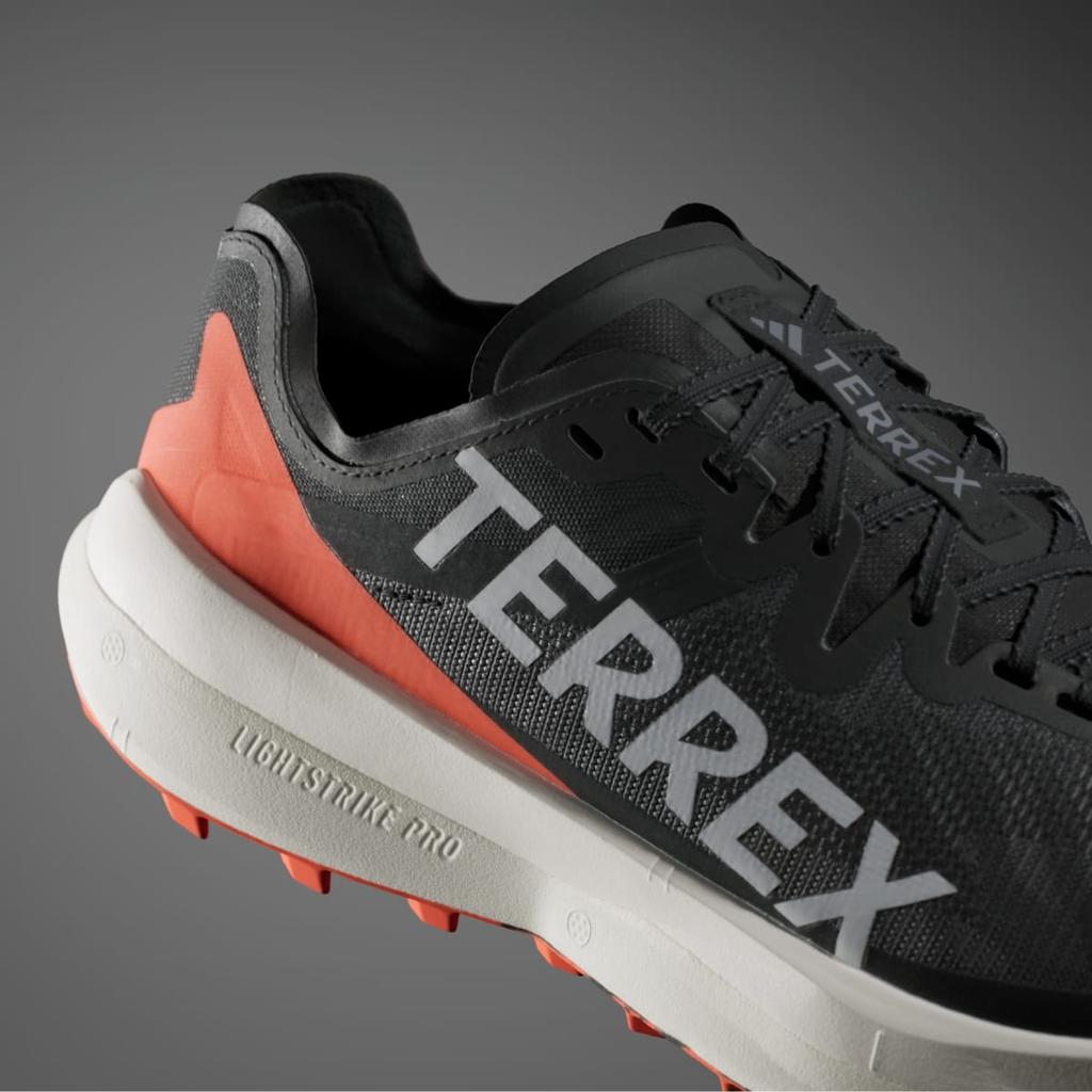 adidas Terre Agravic Speed Trail Running IG8017 Men's Terrex Sports Shoes Core Black / Grey One / Impact Orange