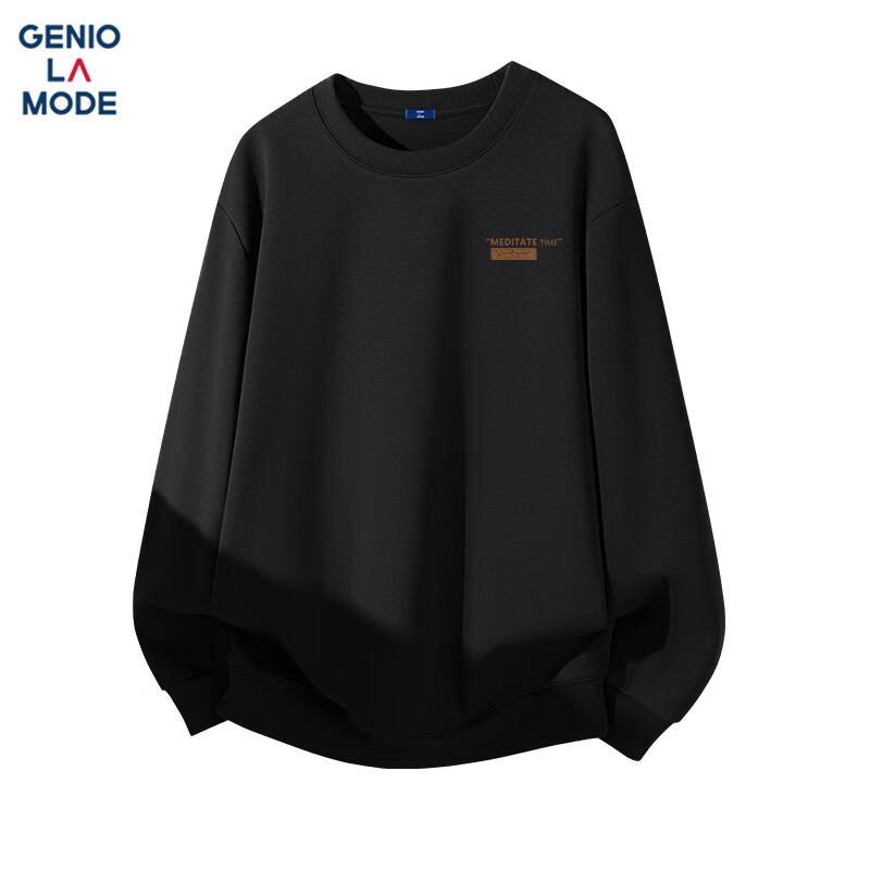 GENIOLAMODE Men's Crewneck Printed Sweatshirt