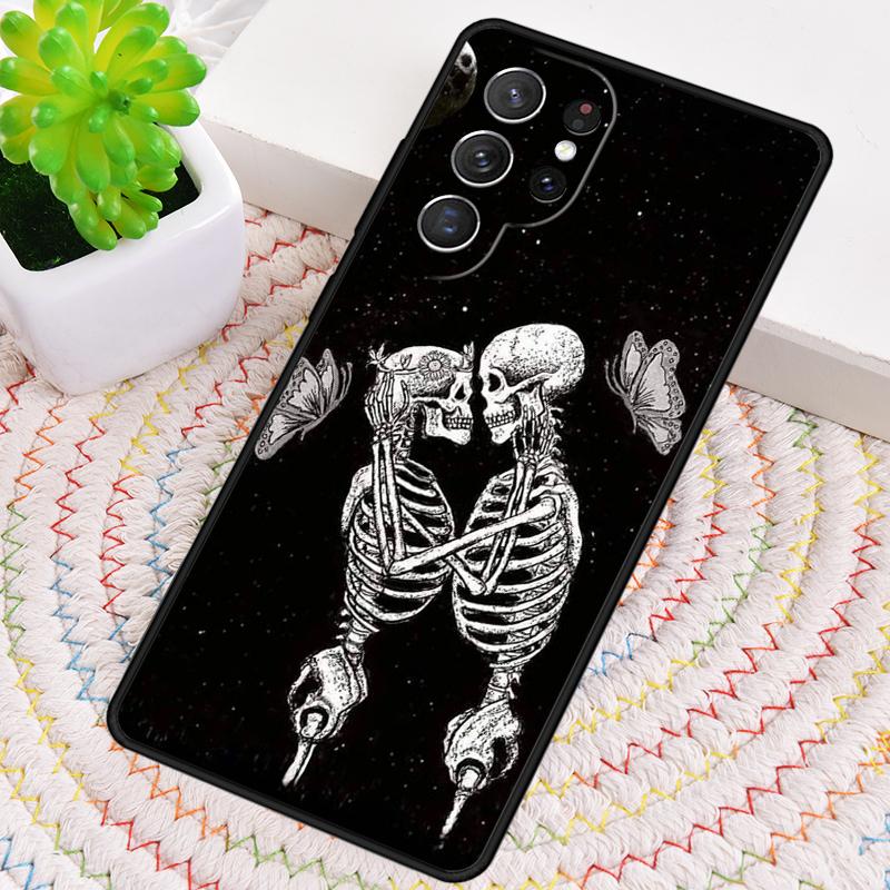 Skelett Liebhaber TPU Handyhülle Für Samsung Galaxy note 10 pro S26 S25 S24 S23 S22 Ultra Plus S21 FE S20 Stoßfeste Hülle
