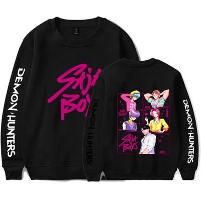 KPop Demon Hunters Saja Boys Cartoon Movie Crewneck Long Sleeve Streetwear Men Women Pullover Sweatshirts