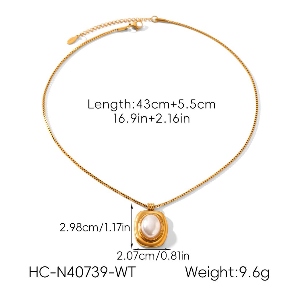 French vintage stainless steel tiger eye necklace, high-end retro pearl turquoise earrings for women, titanium steel jewelry