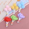 6 Pcs New Kawaii Cartoon Colored Balloons Series Resin Scrapbook Diy Decorative Hair Clip, Pendant Jewelry Parts A96
