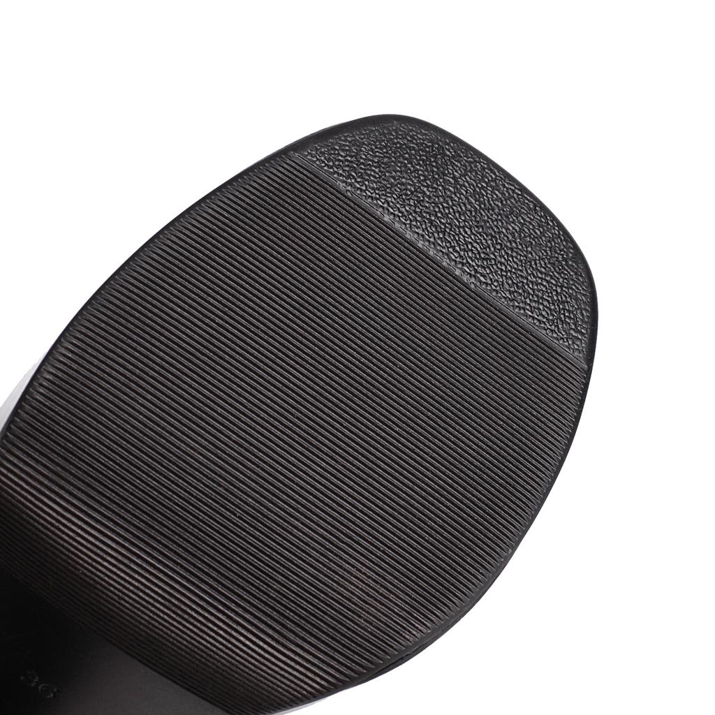 Damskor med hög klack, sexig europeisk och amerikansk stil vattentät plattform, tunn klack knähöga stövlar i stora storlekar.