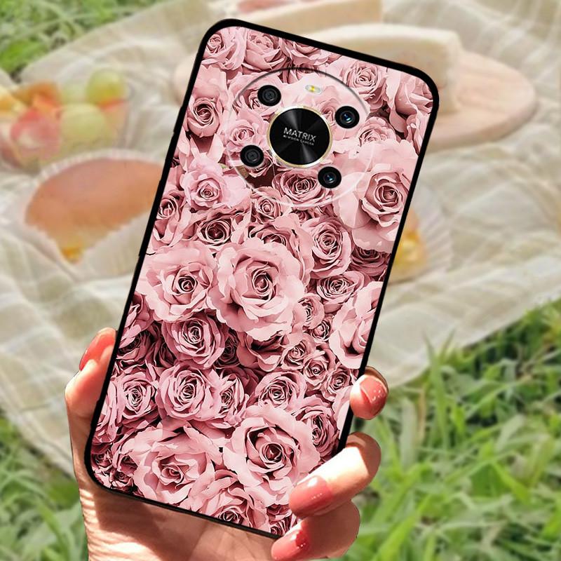 For Honor X 9 4G Case Silicone Soft Marble Protective Covers For Honor X9 Cases Fashion Black Bumper for Huawei Honor X 9 Fundas