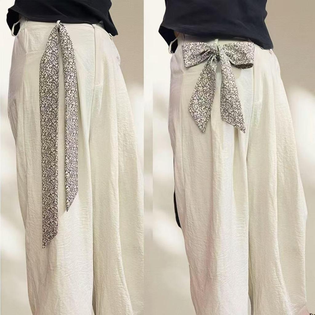 Versatile Imitation Silk Scarf: Long Ribbon, Bag Accent, Fashion Waistband