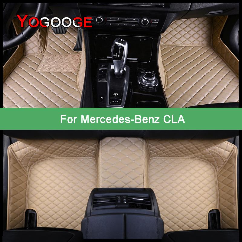 

Автомобильные коврики YOGOOGE на заказ для Mercedes-Benz CLA CLA180 CLA200 CLA220 CLA250 CLA260, аксессуары для авто ног