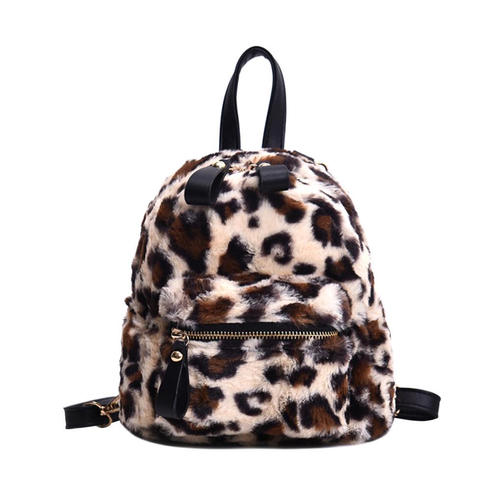 womens leopard backpack