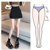 2024 Spring/Summer Black High-Waist Slimming Slit Bodycon Midi Skirt for Women