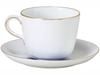 Okura Art China Blue Rose Morning Cup Made In & Saucer, Coffee/Tea, 295cc, Japan, 26C/8211