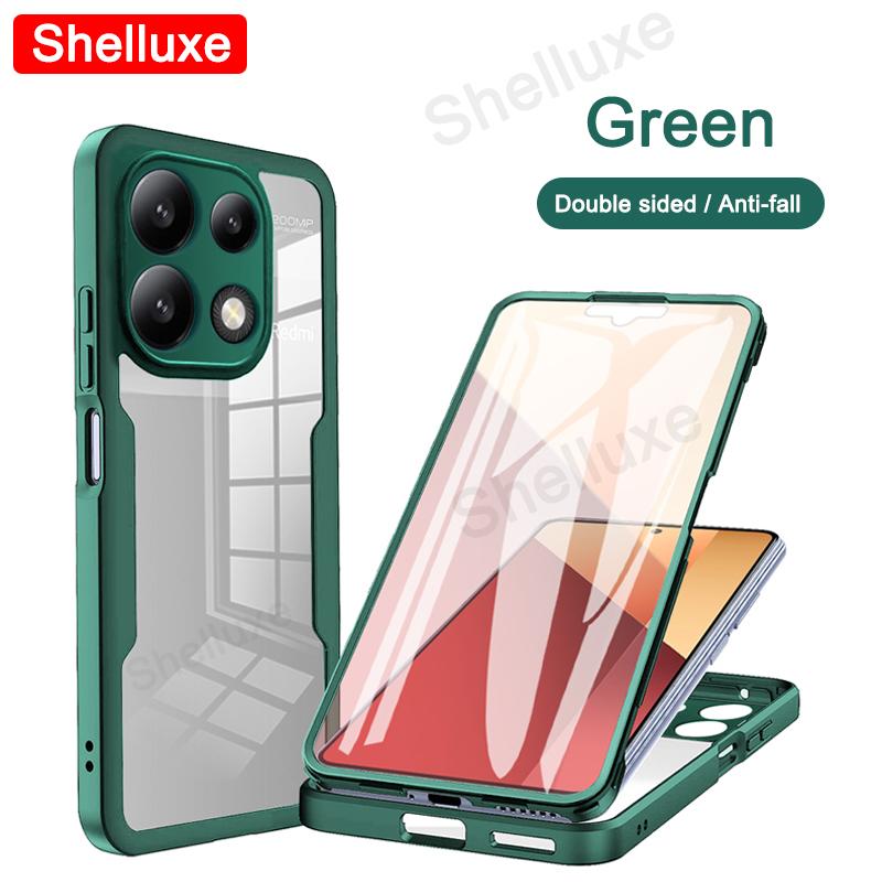PocoX6 360 Full Body Front+Back Clear Case Shelluxe For Xiaomi POCO X6 Pro Pocophone X6Pro 5G Silicone Double Sided Phone Cover