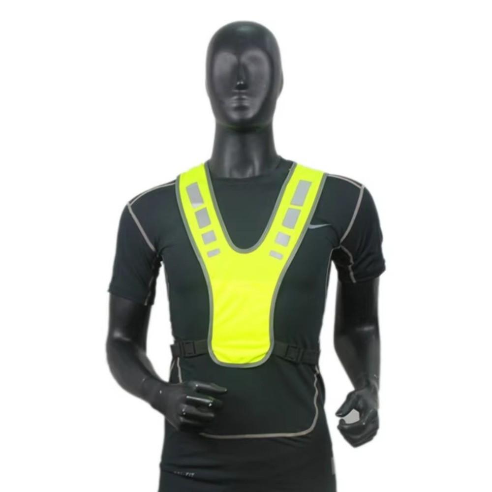 Adjustable Fit Reflective Vest Elastic Design Protective Vest High Visibility Vest Running Jogging