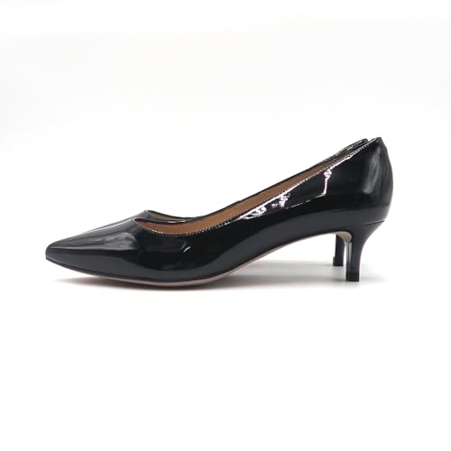 Unisa Women's JALED Kitten Heel Pointed Pumps, Black, Size 24.5cm, 2E