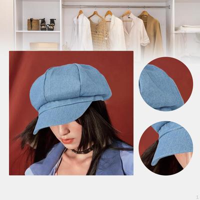 Women Newsboy Cap Casual Beret Flat for Vacation, Travel, Driving, Date
