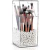 2025 Acrylic Makeup Brush Holder Organizer With Lid For Bathroom