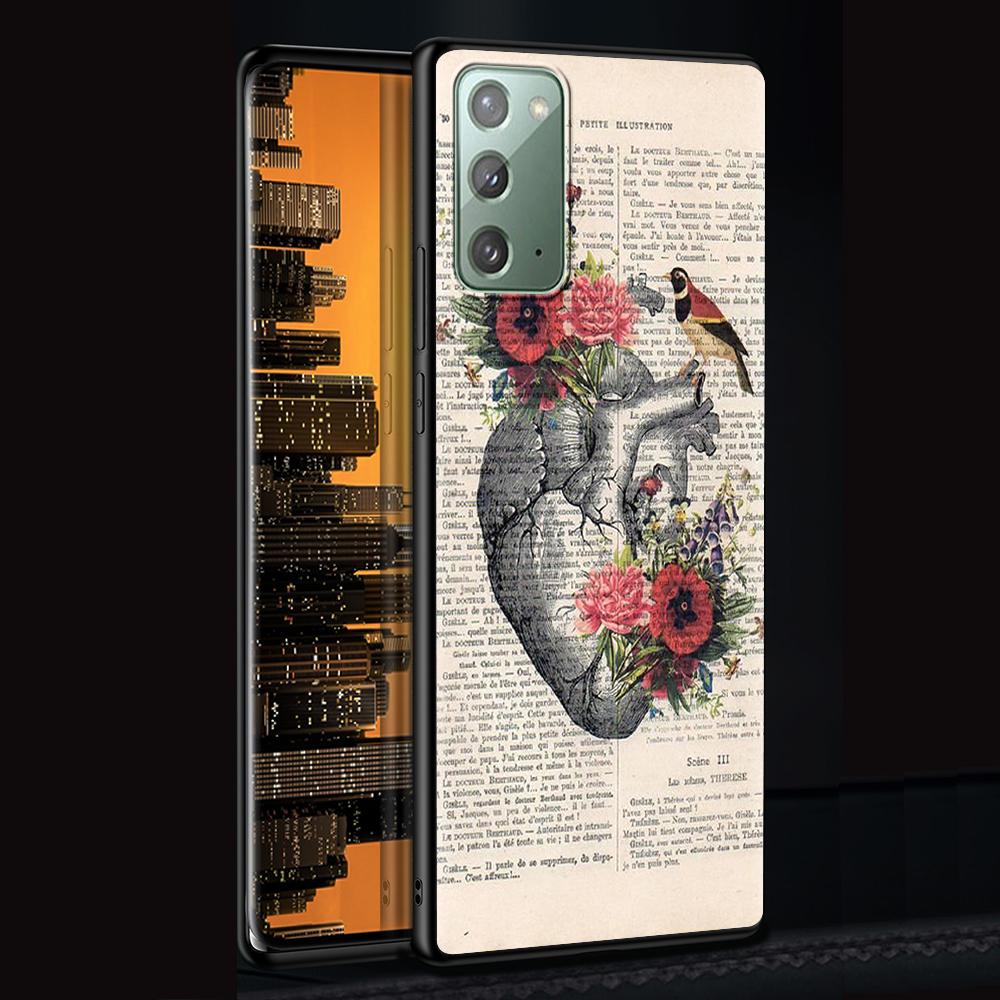 Medical Human Organs Brain Meridian Kidney Case for Samsung Galaxy Note 20 Ultra 10 9 8 M31 M30s M51 M31s M52 5G Phone Cover