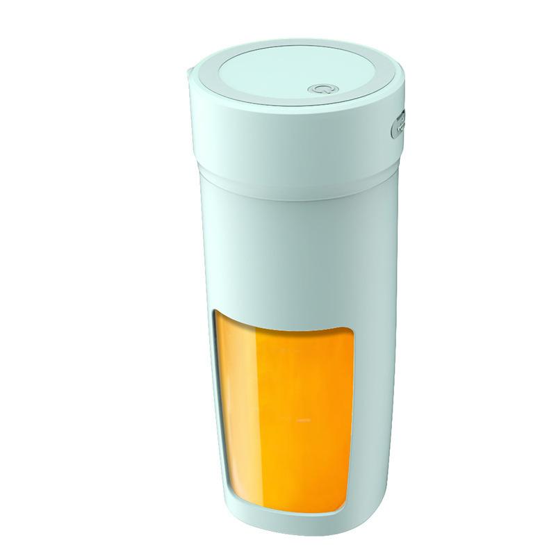 

2025 Новый Портативный Беспроводной Стакан для Сока 6 Лезвий Супер Мощность Быстрое Смешивание Емкость 350 мл Очистка Одной Кнопкой Маленькая Соковыжималка для Фруктов синий