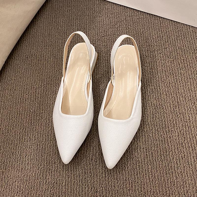 

Модные летние женские новые сексуальные остроносые ретро-туфли на высоком каблуке из искусственной кожи для банкета и вечеринки, женские сандалии большого размера 38 бежевый