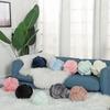Hand Knot Cushion Sofa Throw Pillow Soft Round Handmade Knotted Ball Car Bedding Stuffed Pillow Bed Living Room Chair Home