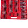 Ensemble de tarauds et filières - VIDAXL - 111 pcs - Acier au carbone - Mallette de transport