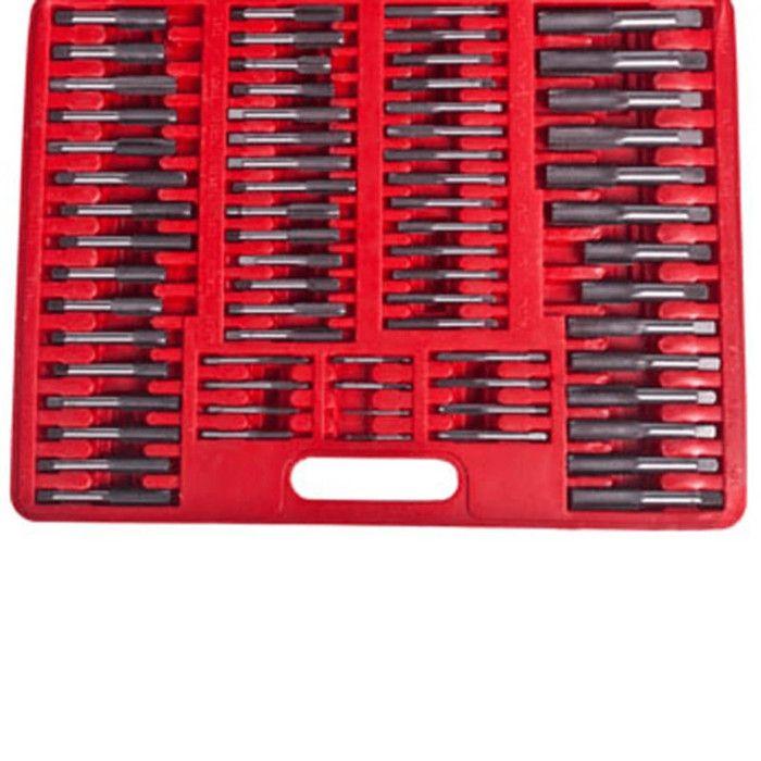 Ensemble de tarauds et filières - VIDAXL - 111 pcs - Acier au carbone - Mallette de transport