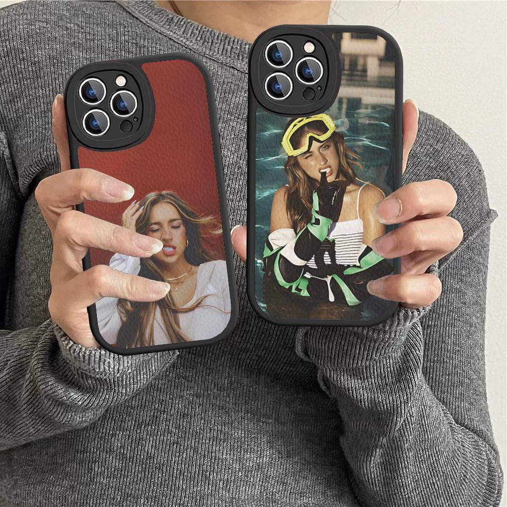 Canadian Female T-Tate Singer M-McRae Leather Phone Case For IPhone 16 16e 15 14 13 12 11 Pro Max Plus Mini Cover