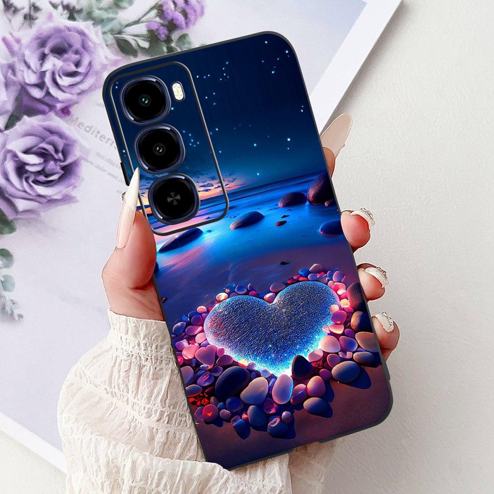 Cool Dragon Lion Tiger Cartoon 2D Printed Pattern Casing For Itel City 100 City100 Case Soft Silicone Black Back Cover Landscape