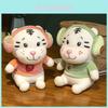 Entzückendes Cartoon-Tiger-Stofftier Niedliches Plüschtier-Paarpuppe Geschenkzubehör