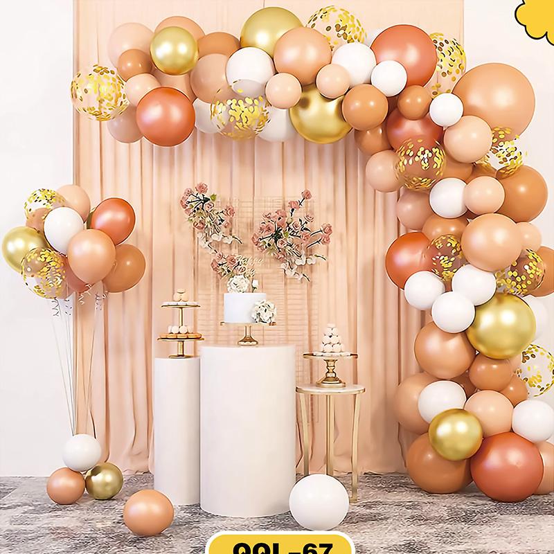Luxury Party Supplies Balloon Set Retro Powder Skin Metal Gold Balloons Arch Wedding Balloons for Wedding