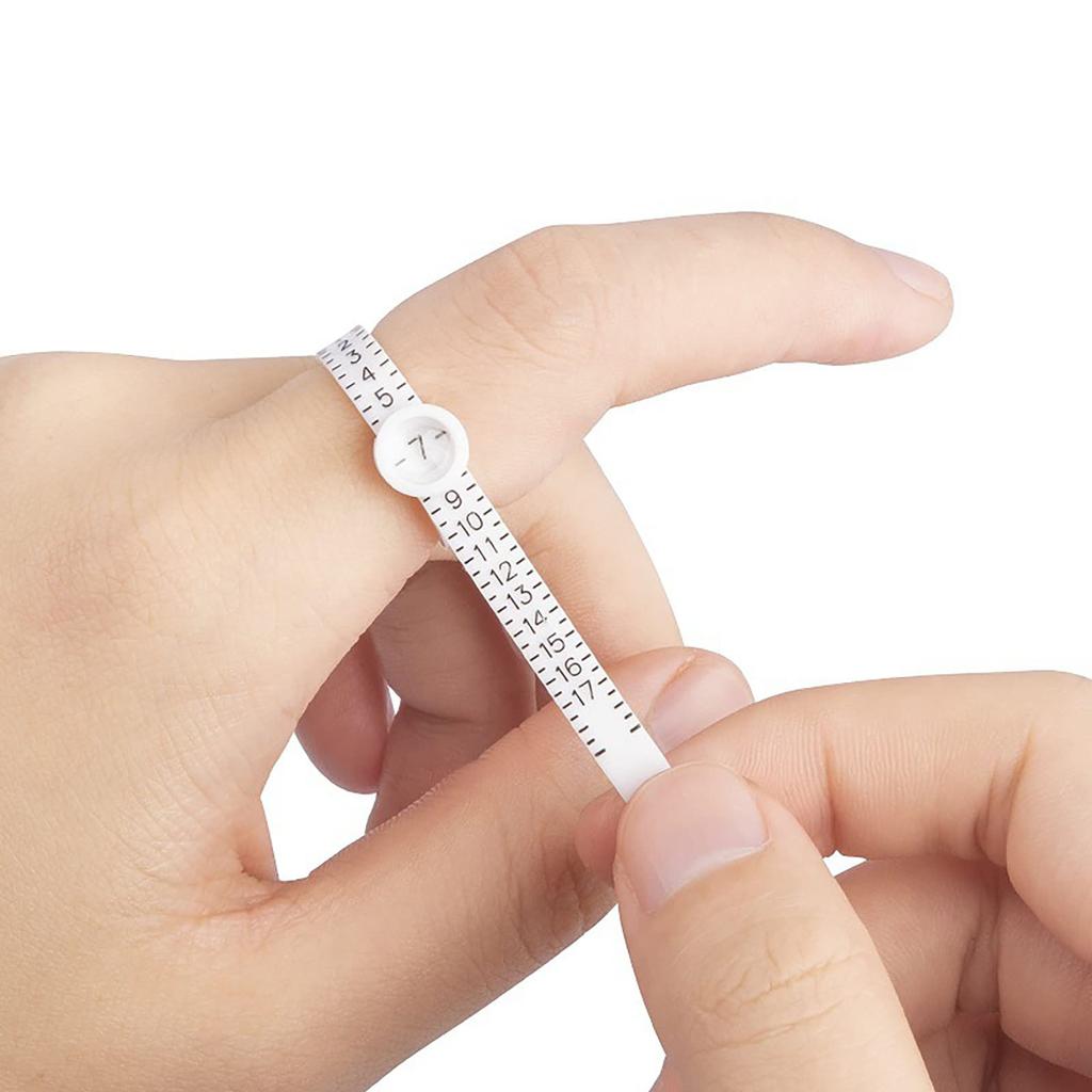 Ring Sizer Measuring Tool Reusable Finger Size Gauge Measure Set Jewelry Sizing Tools