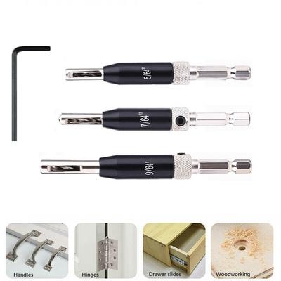 Scharnierbohrer-Set Pilotlochbohrer Selbstzentrierende Scharnierbohrer