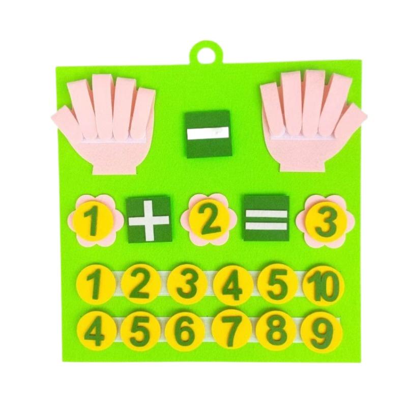 Toddler Montessori Toys Felt Finger Numbers Math Toy Children Counting Early Education Learning Game for Kids Intelligence