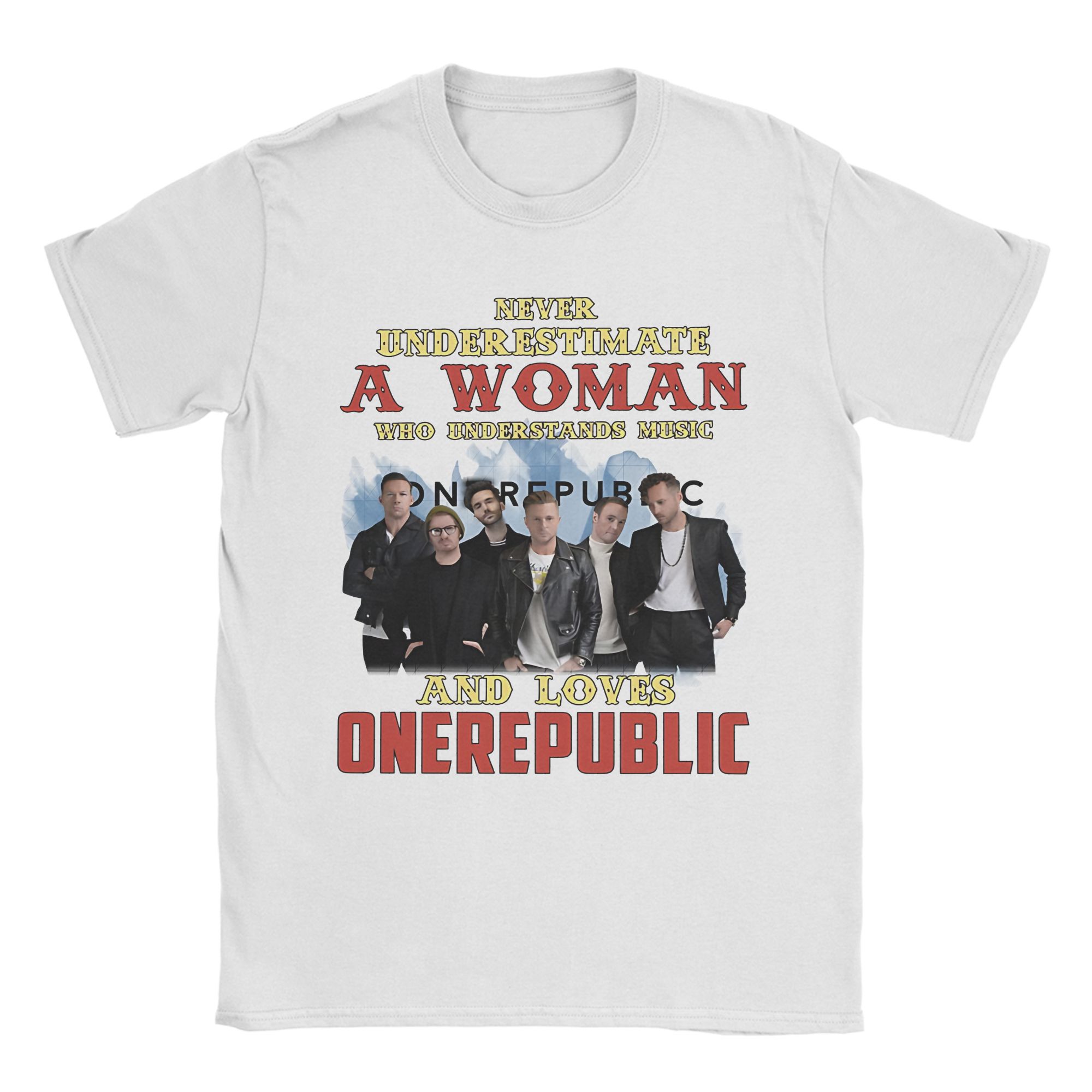 

Новое поступление Футболка OneRepublic Escape To Europe 2025 Tour для мужчин и женщин Хлопковые футболки Одежда с коротким рукавом S