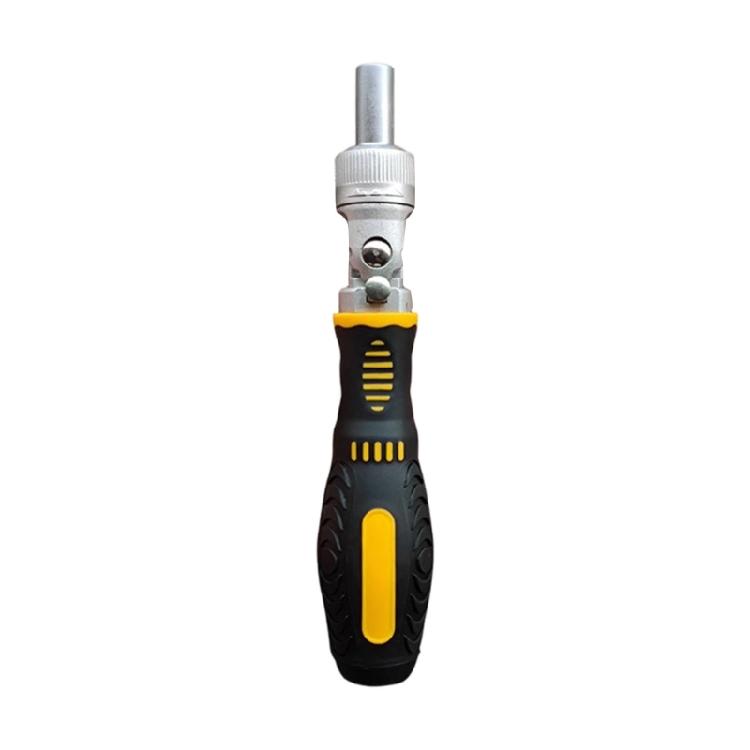 

High Torques 72 Tooth Ratchets Screwdriver Magnetic Bit Retention Curved Shafts for Confined Space Applications