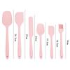 6pcs Food Grade Silicone Spatula Set Cream Mixing Spoon Cake Spatula Heat-Resistant For Cooking Mixing Baking Kitchen Tools