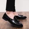 Fashion Men Fashionable Tassel Shoes PU Lightweight and Comfortable Office and Business Loafers Gentlemen's Social Shoes 37-48 Men Shoes