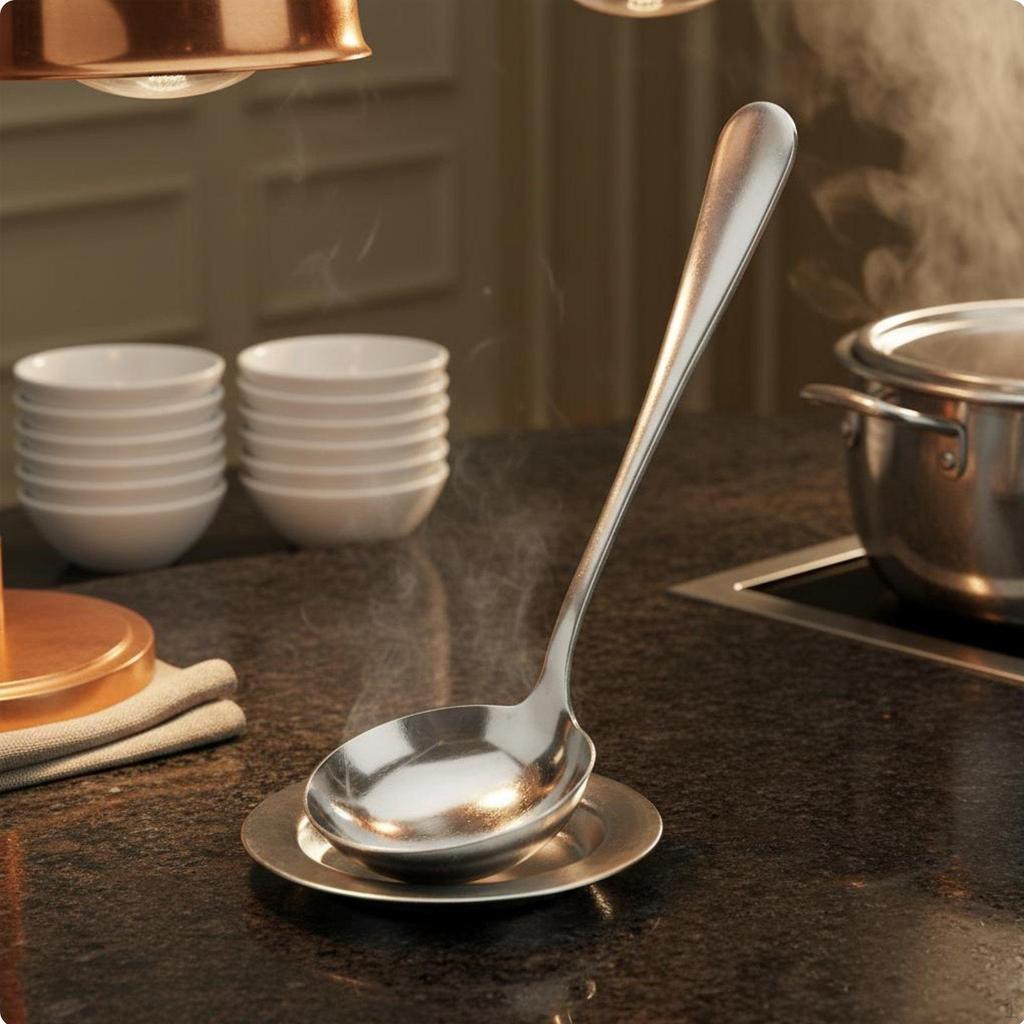 Stainless Steel Serving Spoon Professional Mirror Polished Kitchen Utensil for Caterers, Family