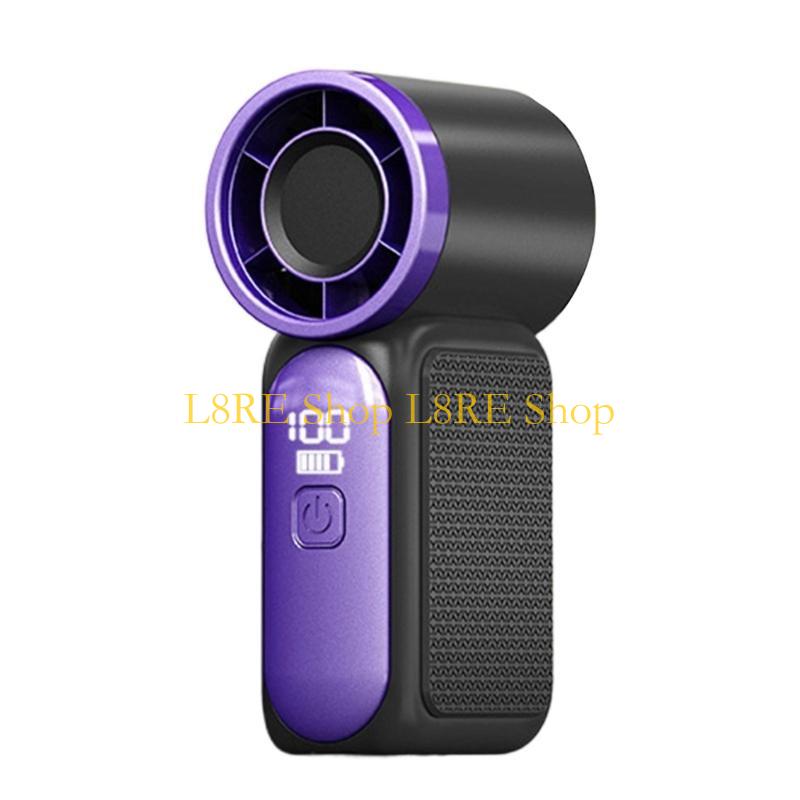 L8RE Outdoor Small Handheld Fan Air Blower 3000mah with 100 Speed Adjustable Rechargeable for Travel Home Camping Outdoor