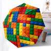 1pc Building blocks Themed High-quality Umbrella,Automatic Opening and Closing Umbrella,Multi-functional Umbrella G0811214