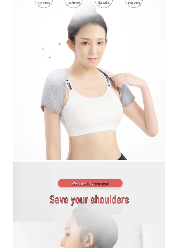 Unisex Self-Heating Pure Cotton Shoulder and Neck Cape for Winter Comfort and Cold Protection