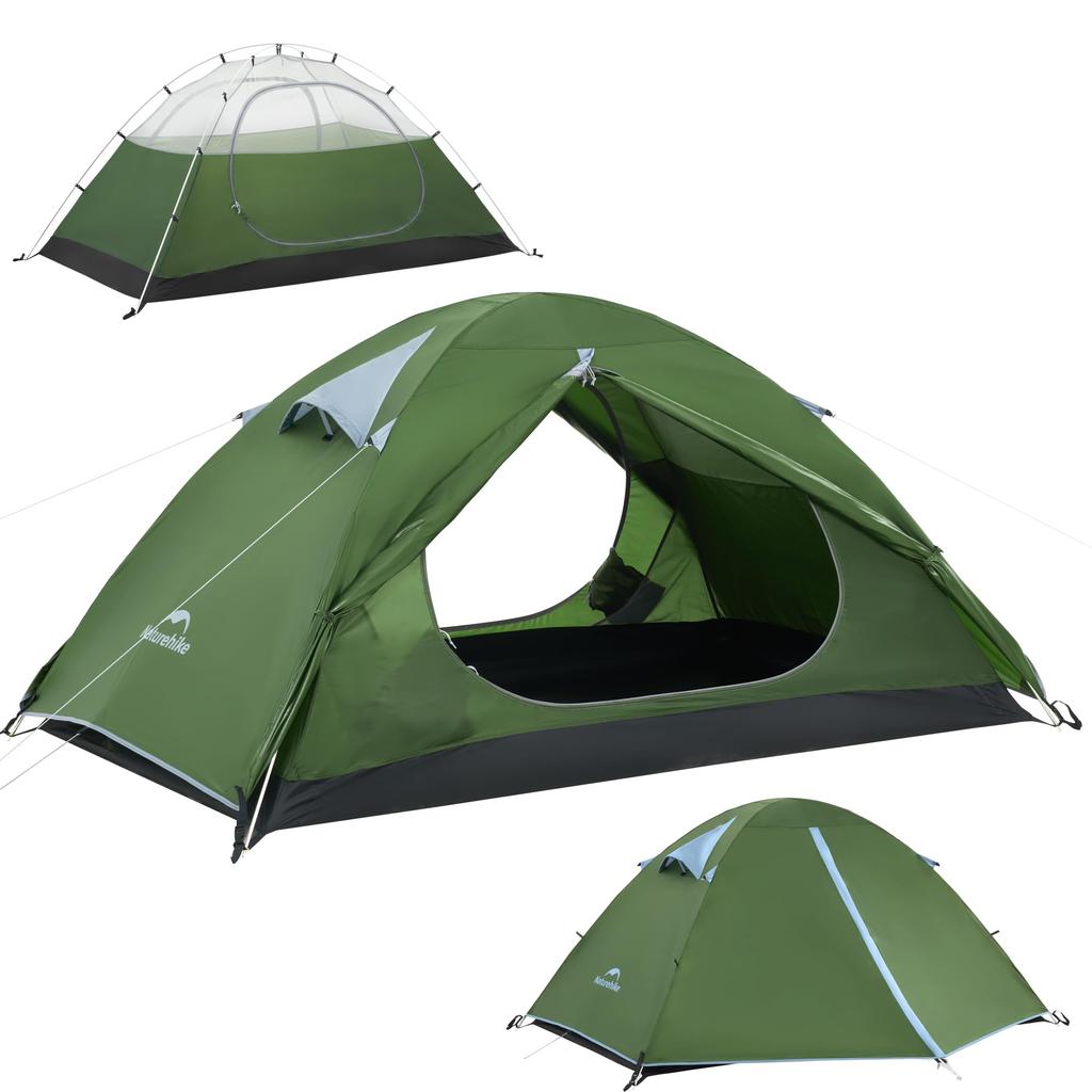 Naturehike Official Type A Shop 2-Person Tent, Green,