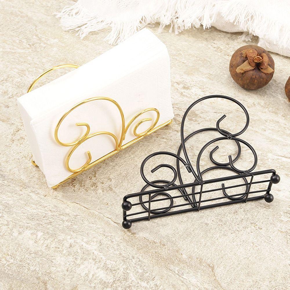 Freestanding Metal Napkin Holder Nordic Style Table Paper Organizer  Countertops