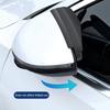 1Pair Parking Auxiliary Rain Eyebrow 360 Degrees Car Blind Spot Durable Rearview Mirror Rain Cover