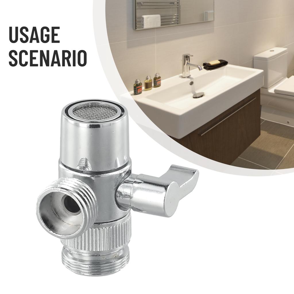 Kichen Accessories Valve Diverter Faucet Diverter 3-way Bidet Shower Connector Diverter Faucet Adapter For Toilet Sink Splitter