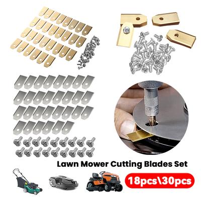 30PCS Lawn Mower Cutting Blades Set Stainless Steel Mowing Machine Blades 0.7 MM for Husqvarna Automower/Gardena Lawnmower
