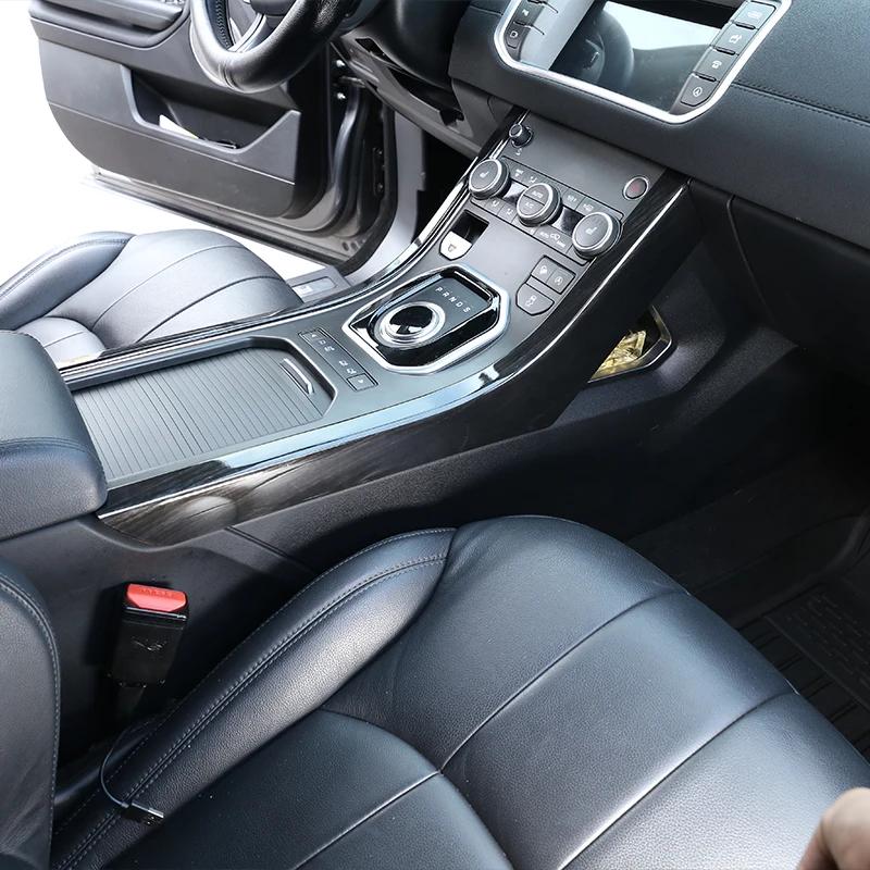 For Land Rover Range Rover Evoque 12-18 Car Center Console Decoration Strips Trim ABS Center Control Side Protection Accessories