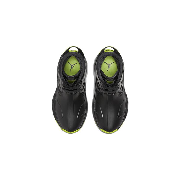 Jordan Drip 23 Slip Resistant Cushioning Abrasion Resistant High Top Kids' Outdoor Shoes Black Green CT5798-001